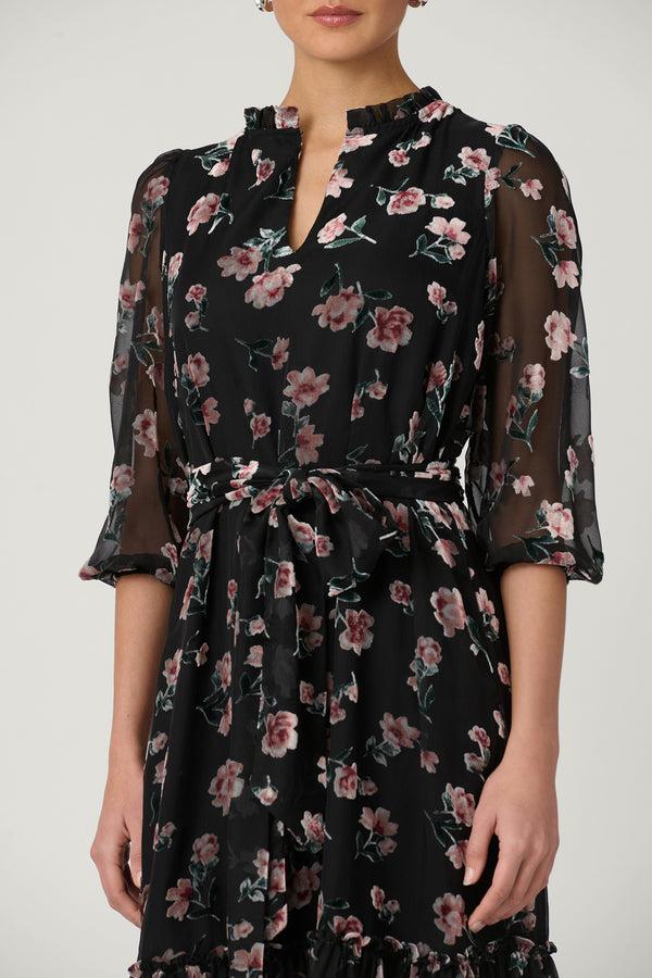 Shoshanna Cassidy Dress Black Multi