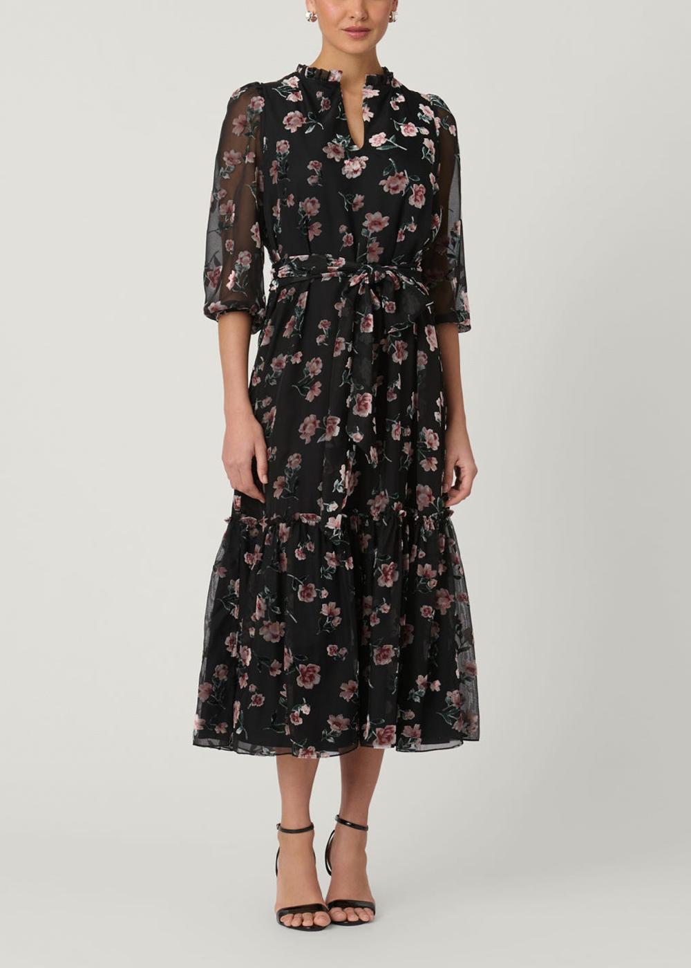 shoshanna Cassidy Dress Black Multi