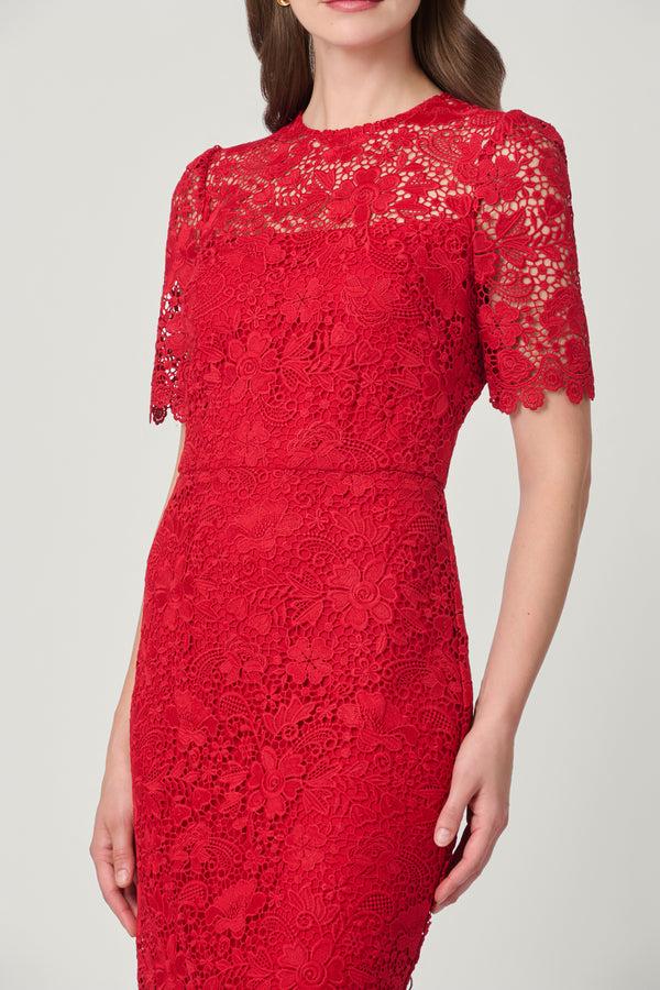 Shoshanna Darcy Dress Cherry