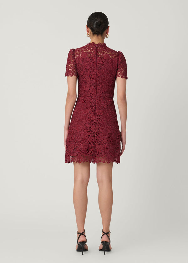 Shoshanna Ella Dress Burgundy