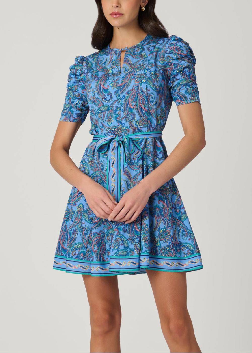 shoshanna Emerson Dress Blue Multi