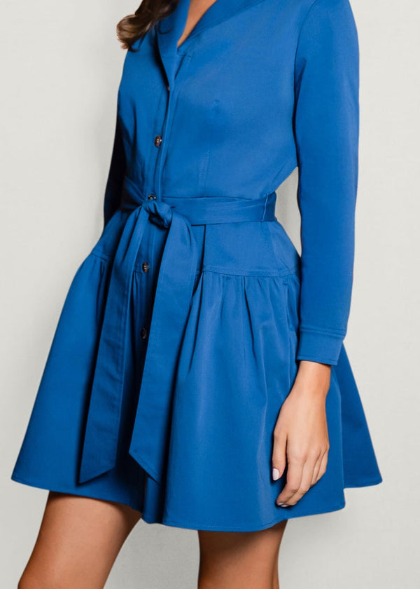 Shoshanna Emma Dress Deep Blue