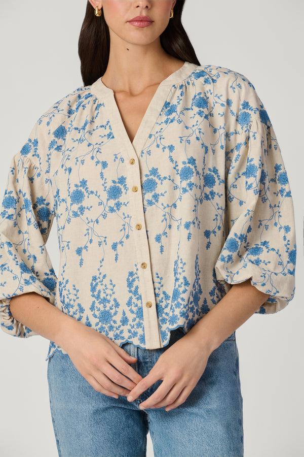 Shoshanna Fred Top Flax