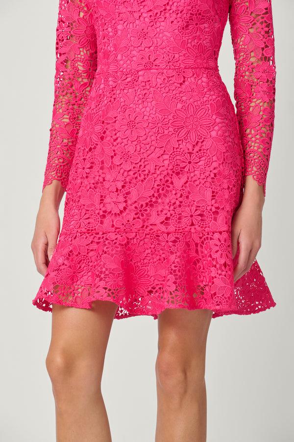 Shoshanna Gracie Dress Fuchsia