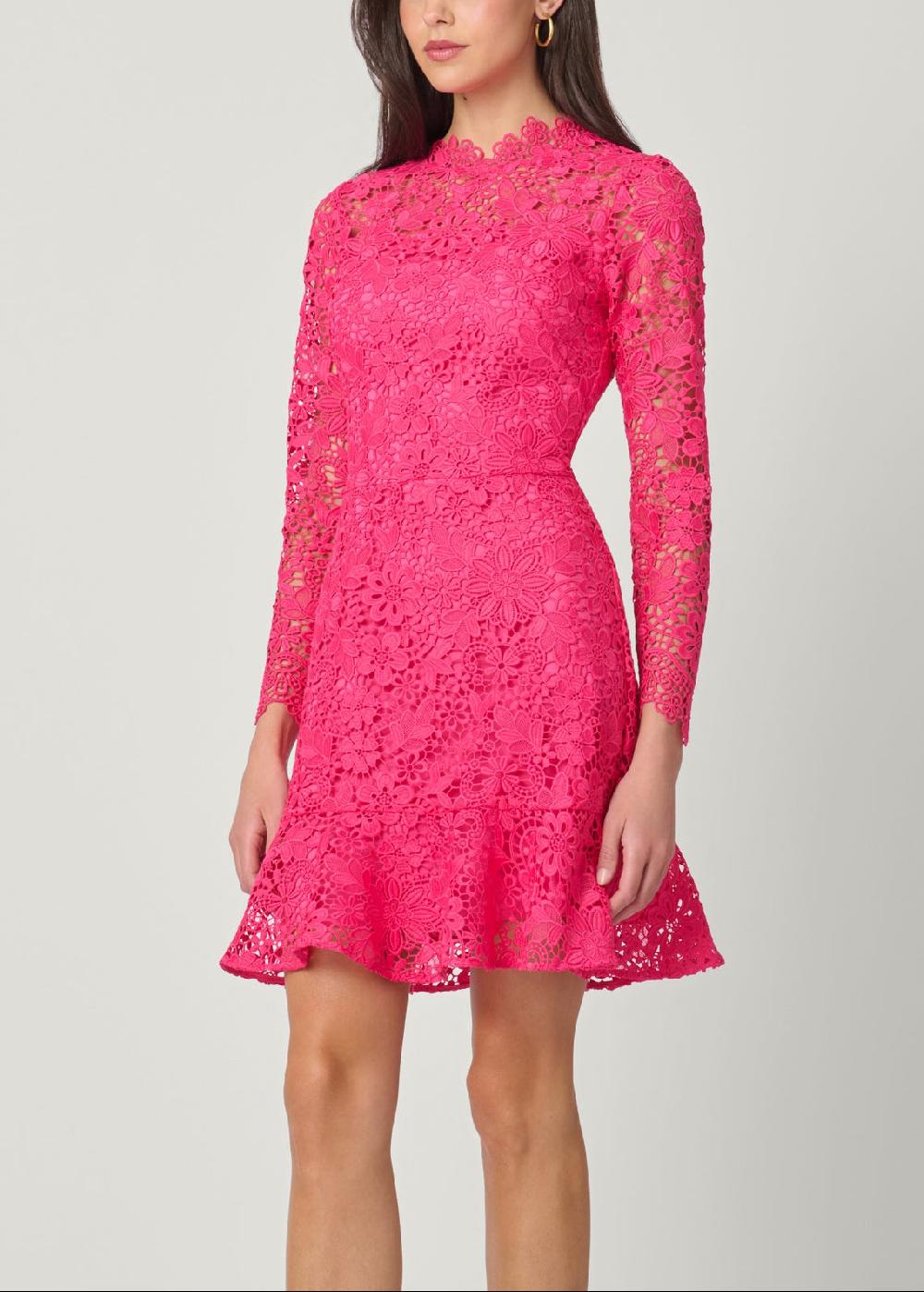 shoshanna Gracie Dress Fuchsia