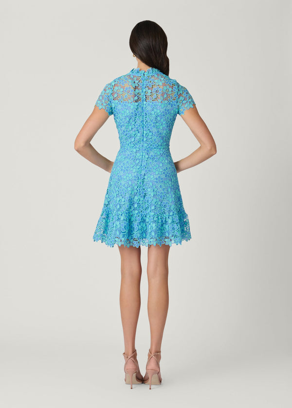 Shoshanna Harlow Dress Vista Blue