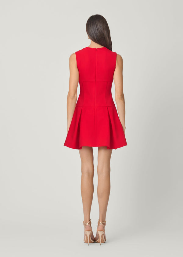 Shoshanna Hattie Dress Cherry
