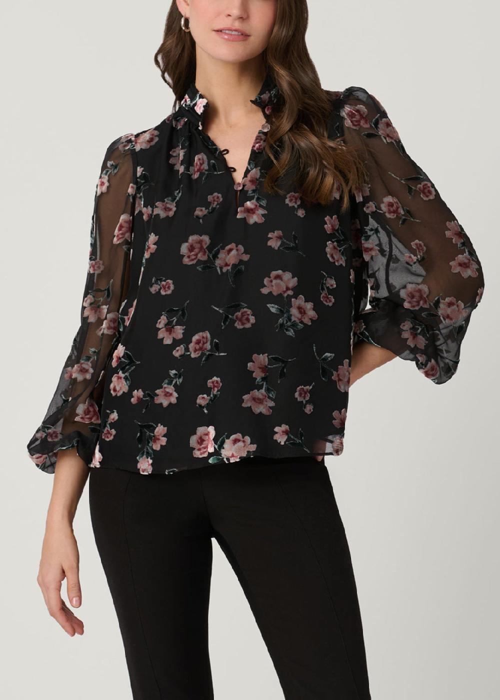shoshanna Jonie Top Black Multi
