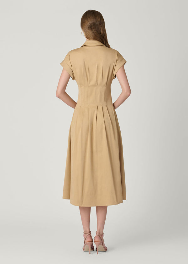 Shoshanna Josephine Dress Khaki