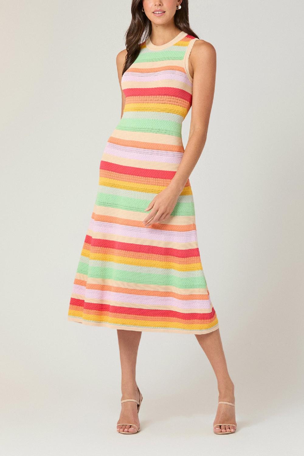 shoshanna Keira Dress Multi Stripe
