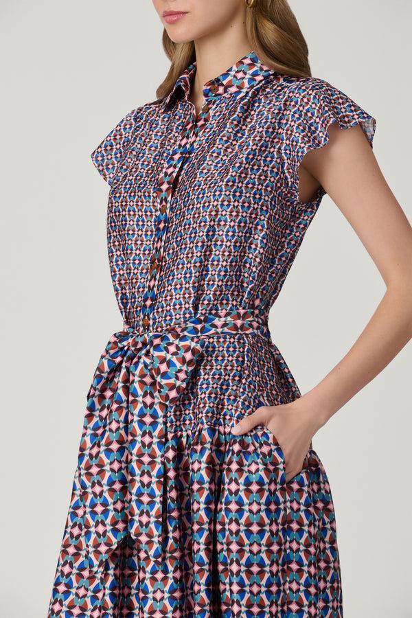 Shoshanna Kennedy Dress Blush Multi