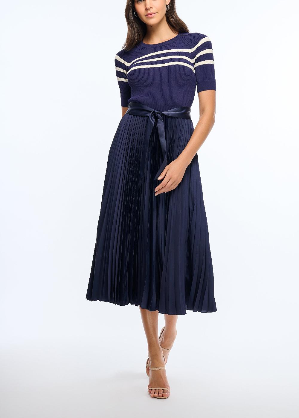 shoshanna Kiana Dress Navy/Ivory