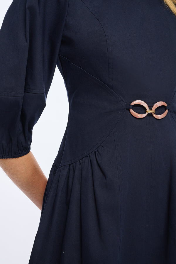 Shoshanna Kiersten Dress Navy