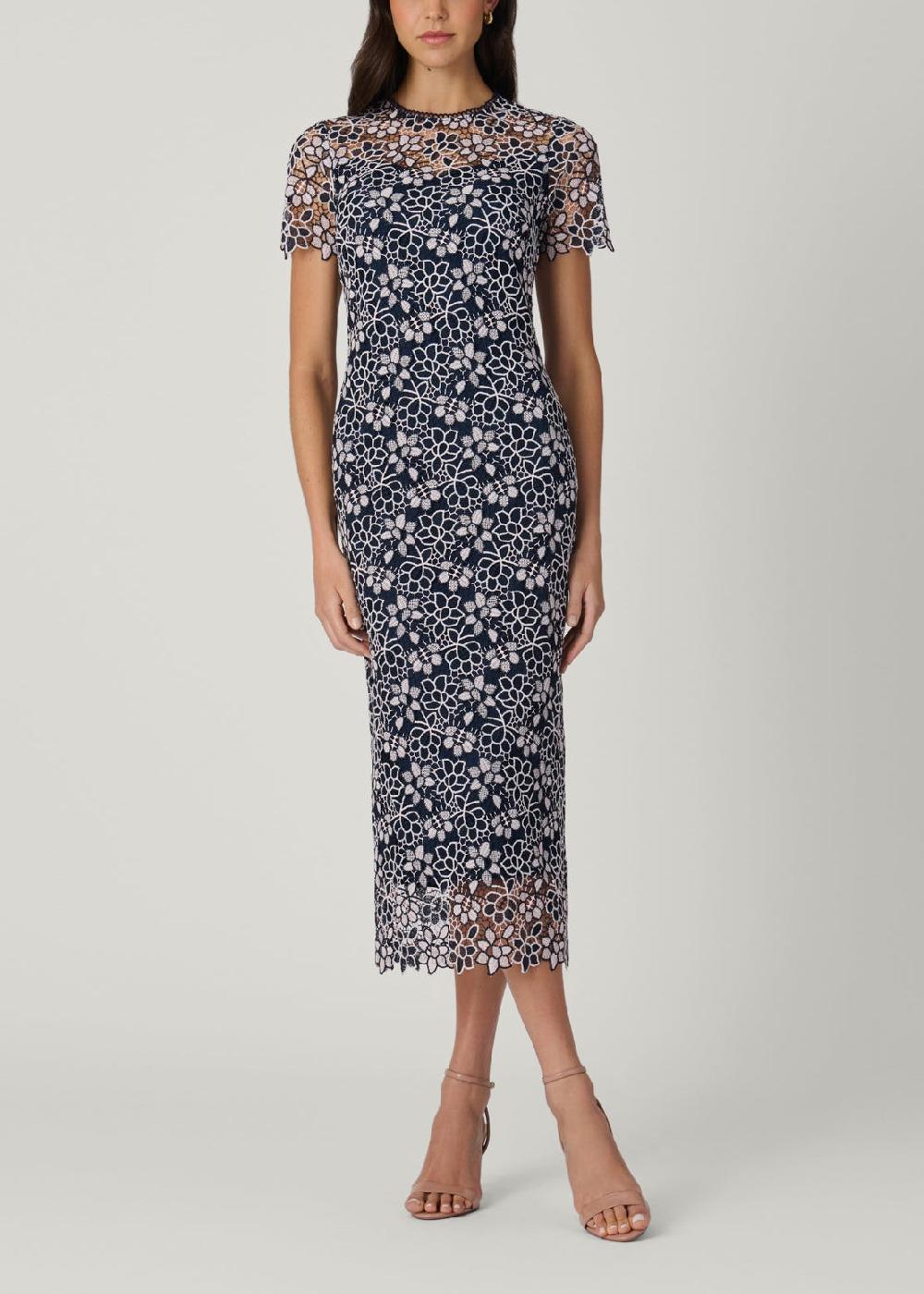 shoshanna Kiriya Dress Navy/Blush