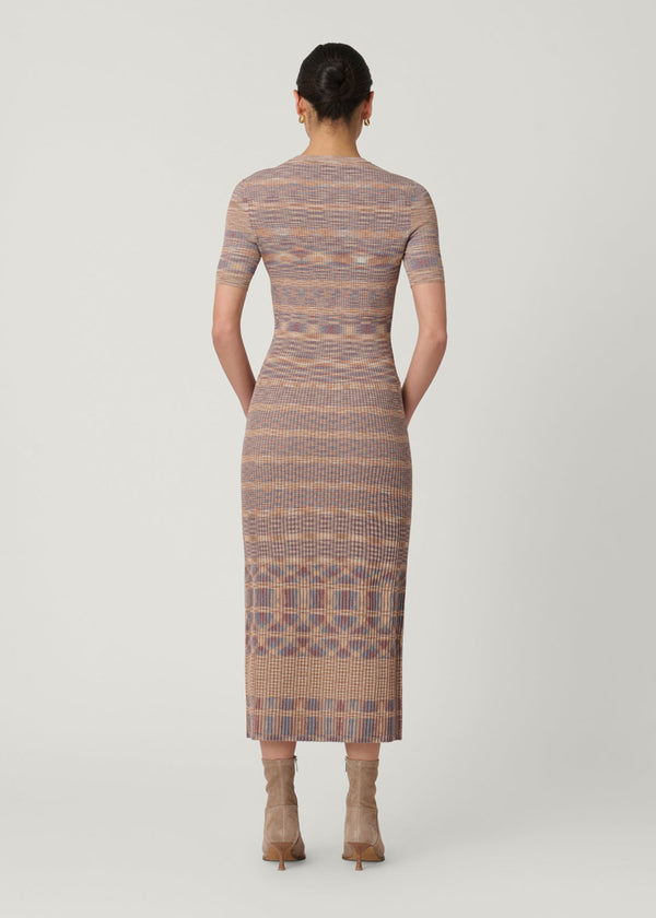 Shoshanna Lara Dress Tan Multi