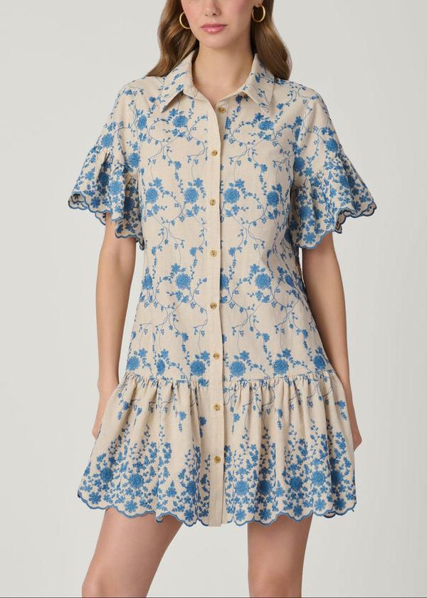 Shoshanna Lima Dress Flax