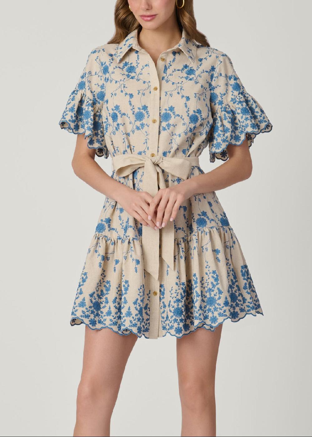 shoshanna Lima Dress Flax shoshanna Lima Dress Flax