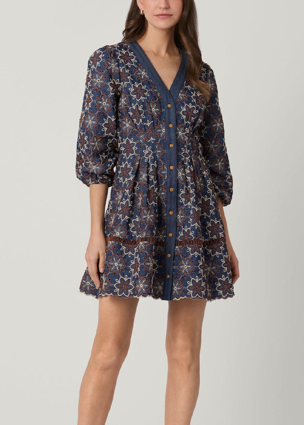 shoshanna Lina Dress Navy