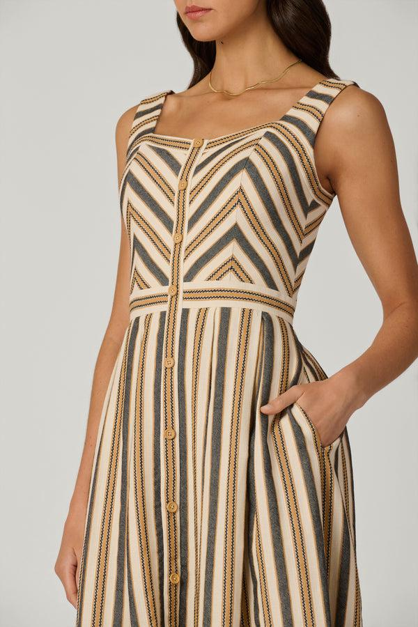 Shoshanna Lyda Dress Sand