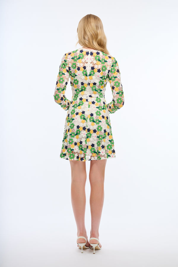 Shoshanna Maddox Dress Optic Multi