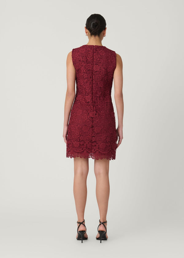 Shoshanna Mandi Dress Burgundy