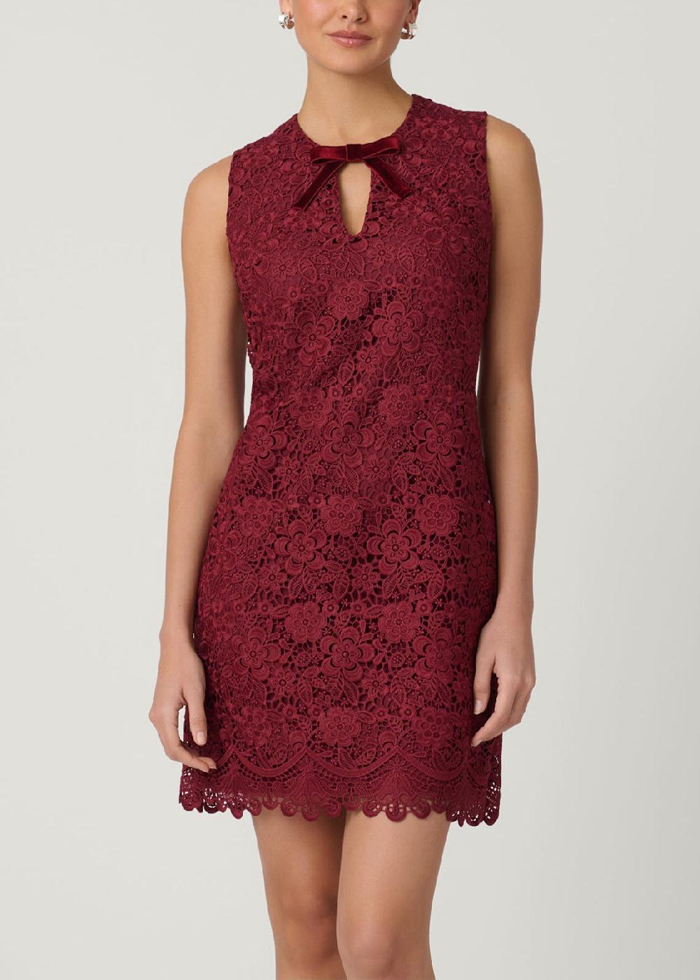 shoshanna Mandi Dress Burgundy