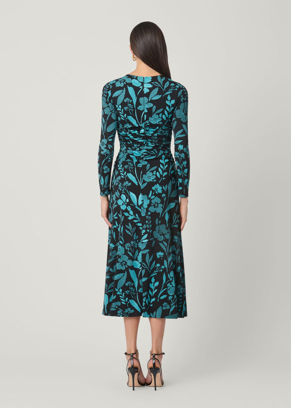 Shoshanna Max Dress Jet/Teal