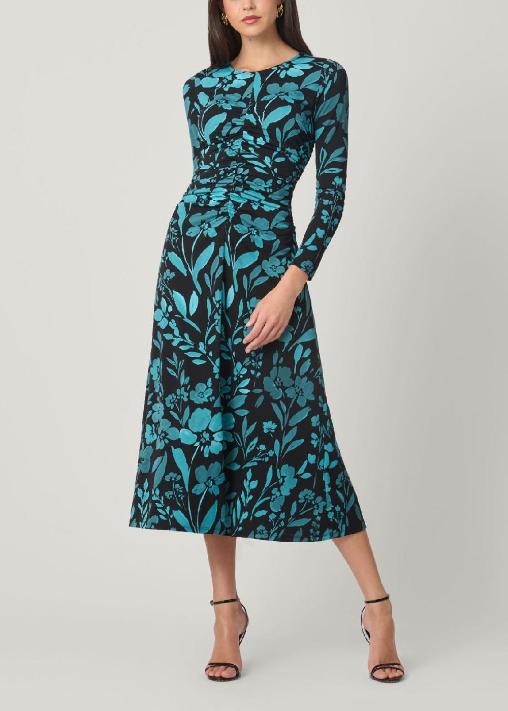 shoshanna Max Dress Jet/Teal