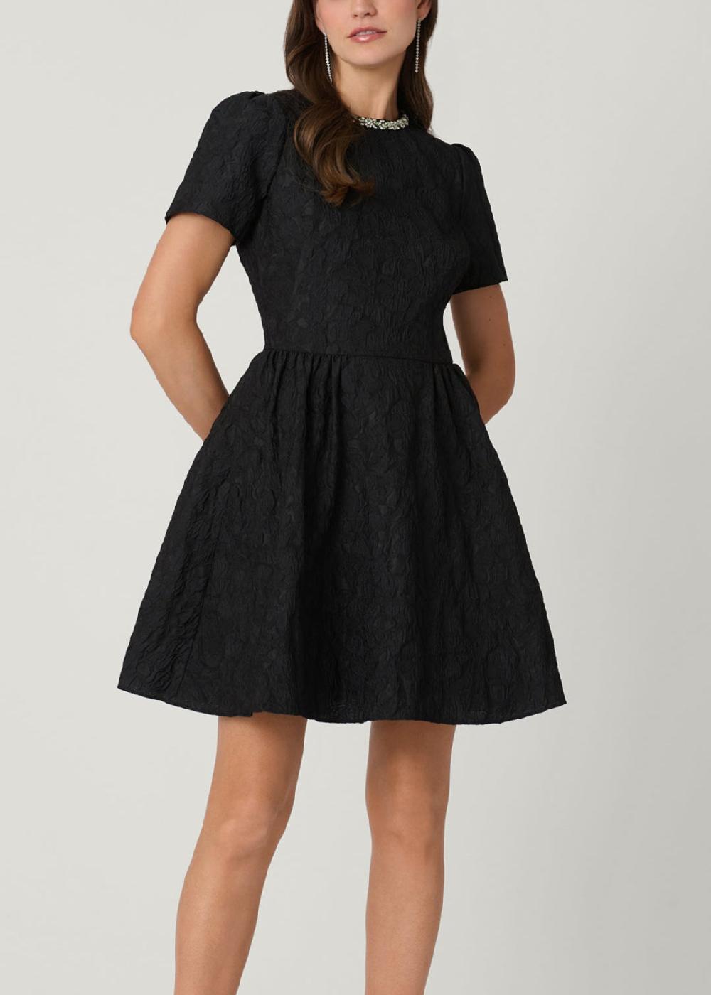 shoshanna Midnight Andie Dress Black