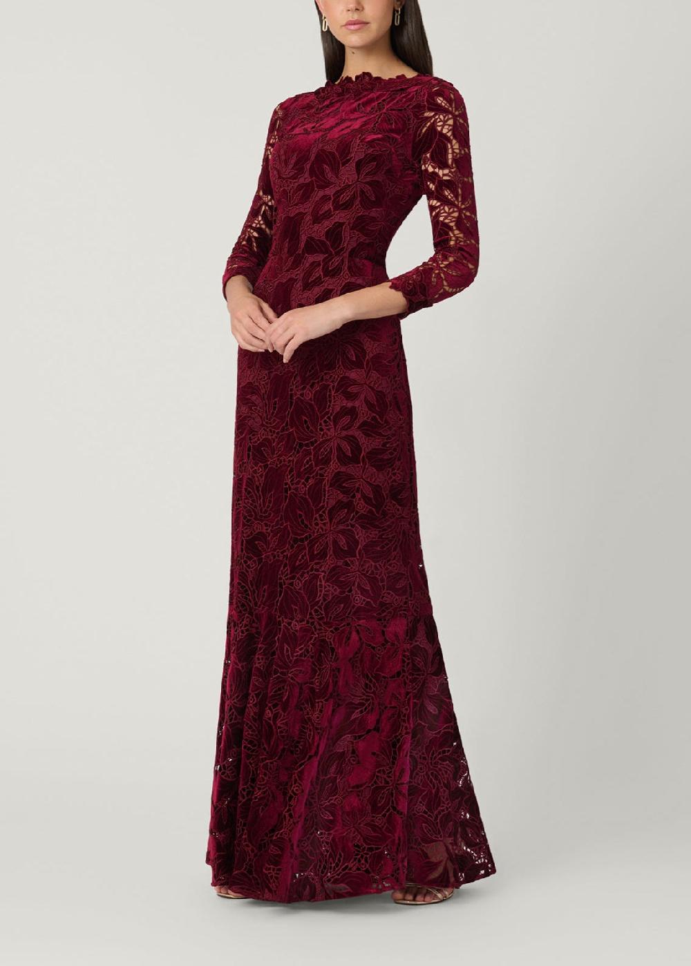 shoshanna Midnight Brianna Dress Bordeaux