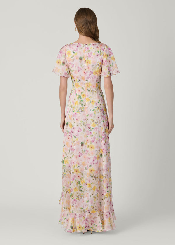 Shoshanna Midnight Chauncey Dress Ivory Multi