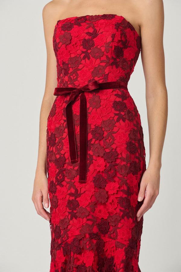 Shoshanna Midnight Cierra Dress Red
