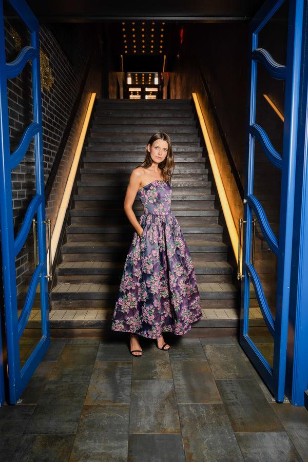 Shoshanna Midnight Dana Dress Pink Multi