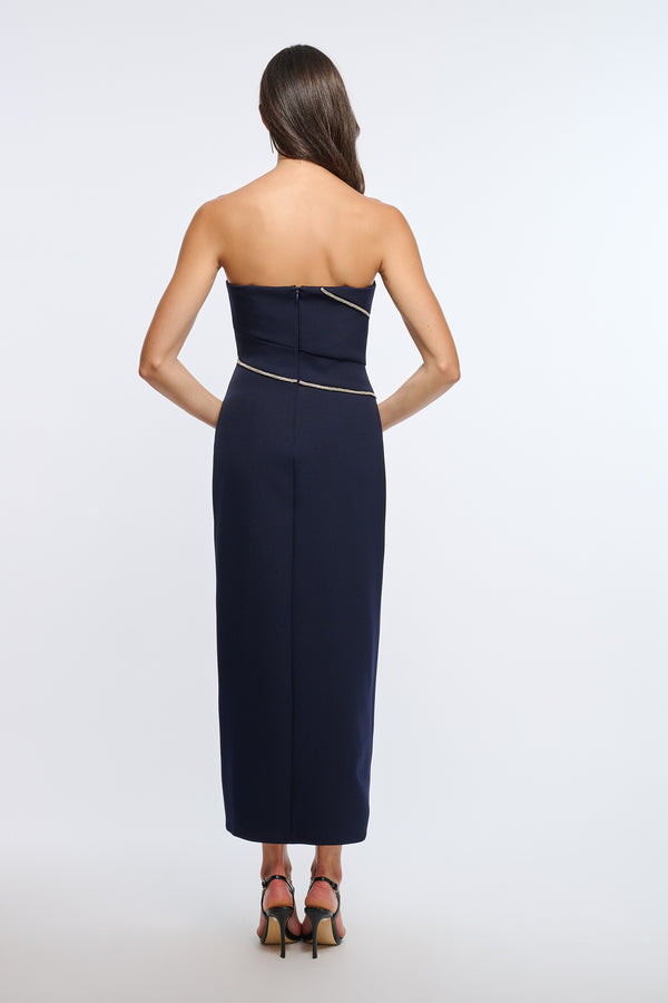 Shoshanna Midnight Eva Dress Navy