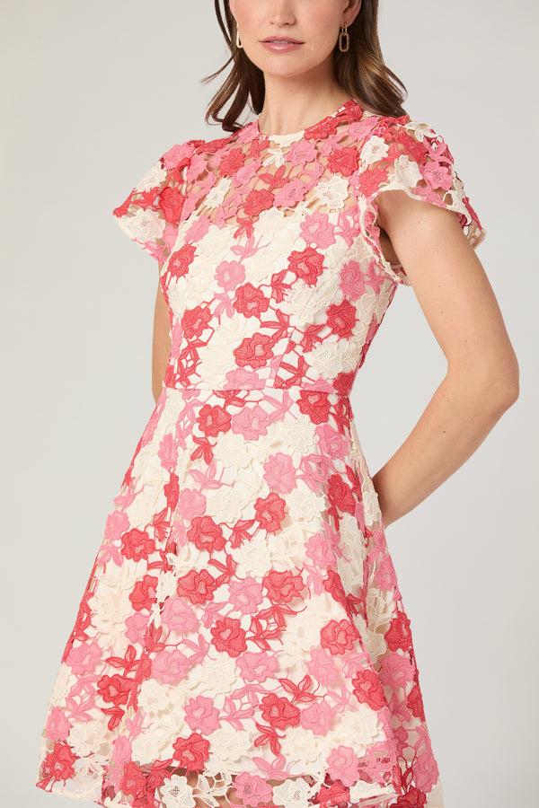 Shoshanna Midnight Everlie Dress Coral/Pink