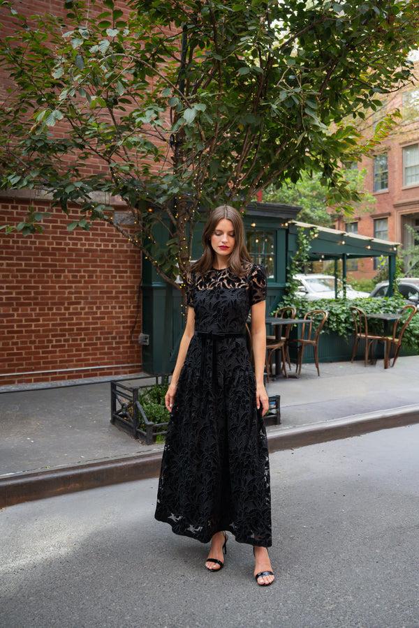 Shoshanna Midnight Farah Dress Black