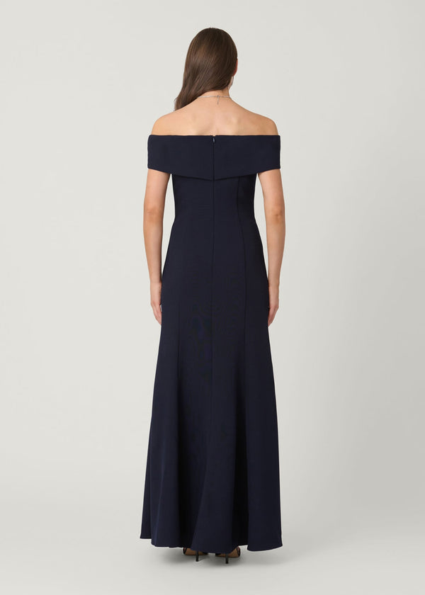 Shoshanna Midnight Flores Dress Navy