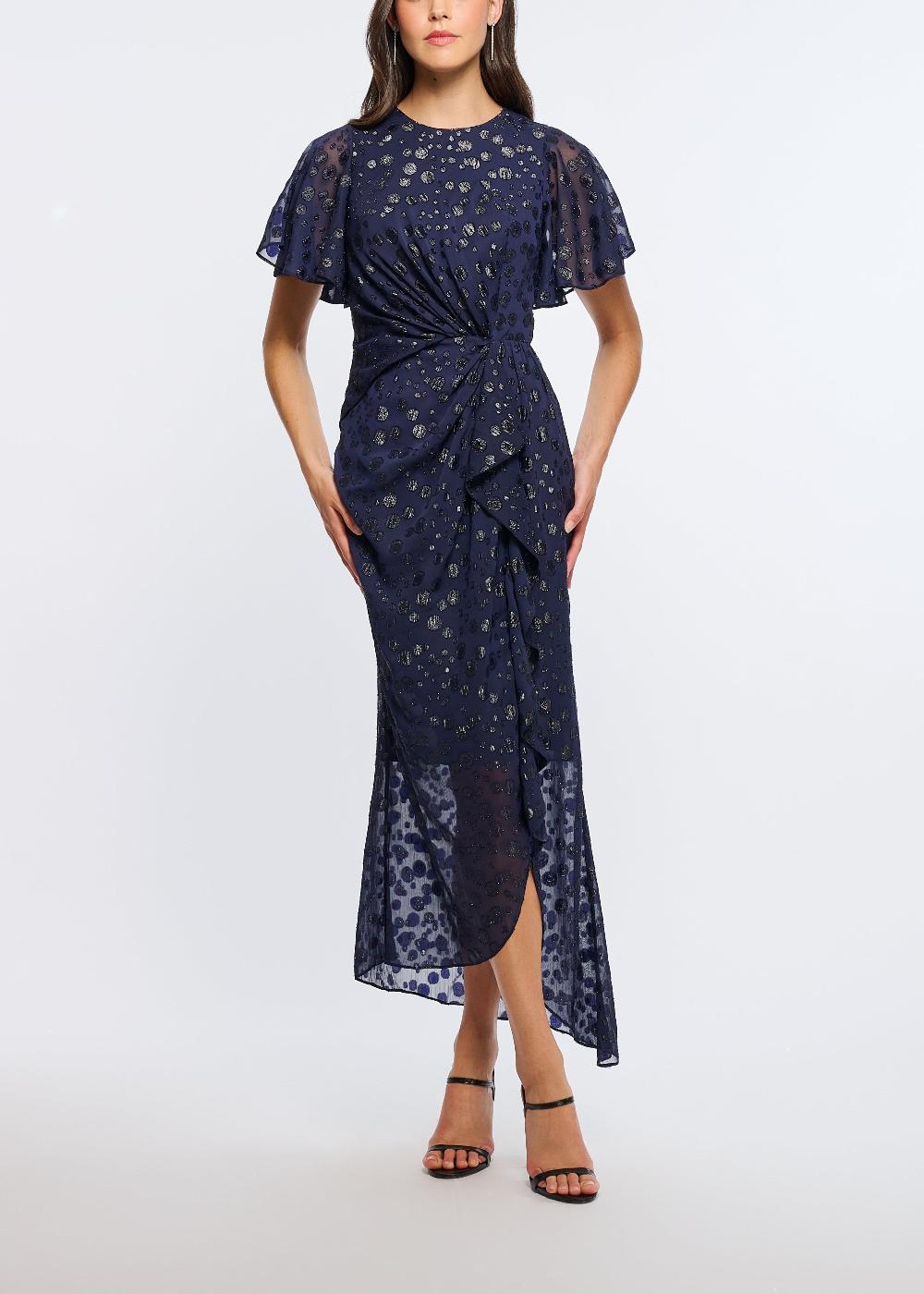 shoshanna Midnight Gentry Dress Navy