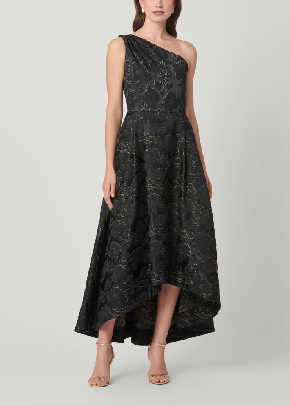 shoshanna Midnight Georgie Dress Black/Gold