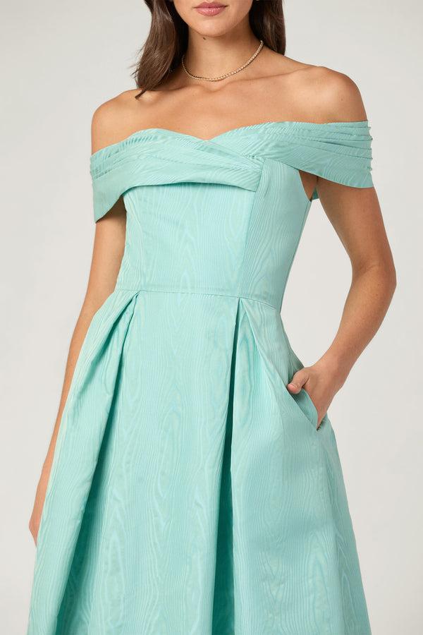 Shoshanna Midnight June Dress Sea Blue