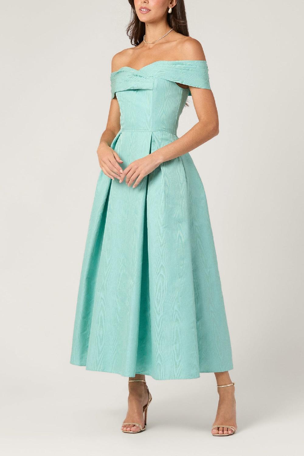 shoshanna Midnight June Dress Sea Blue