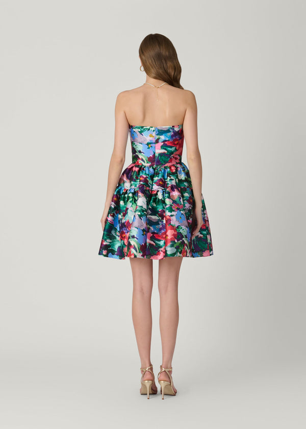 Shoshanna Midnight Kyrie Dress Navy Multi