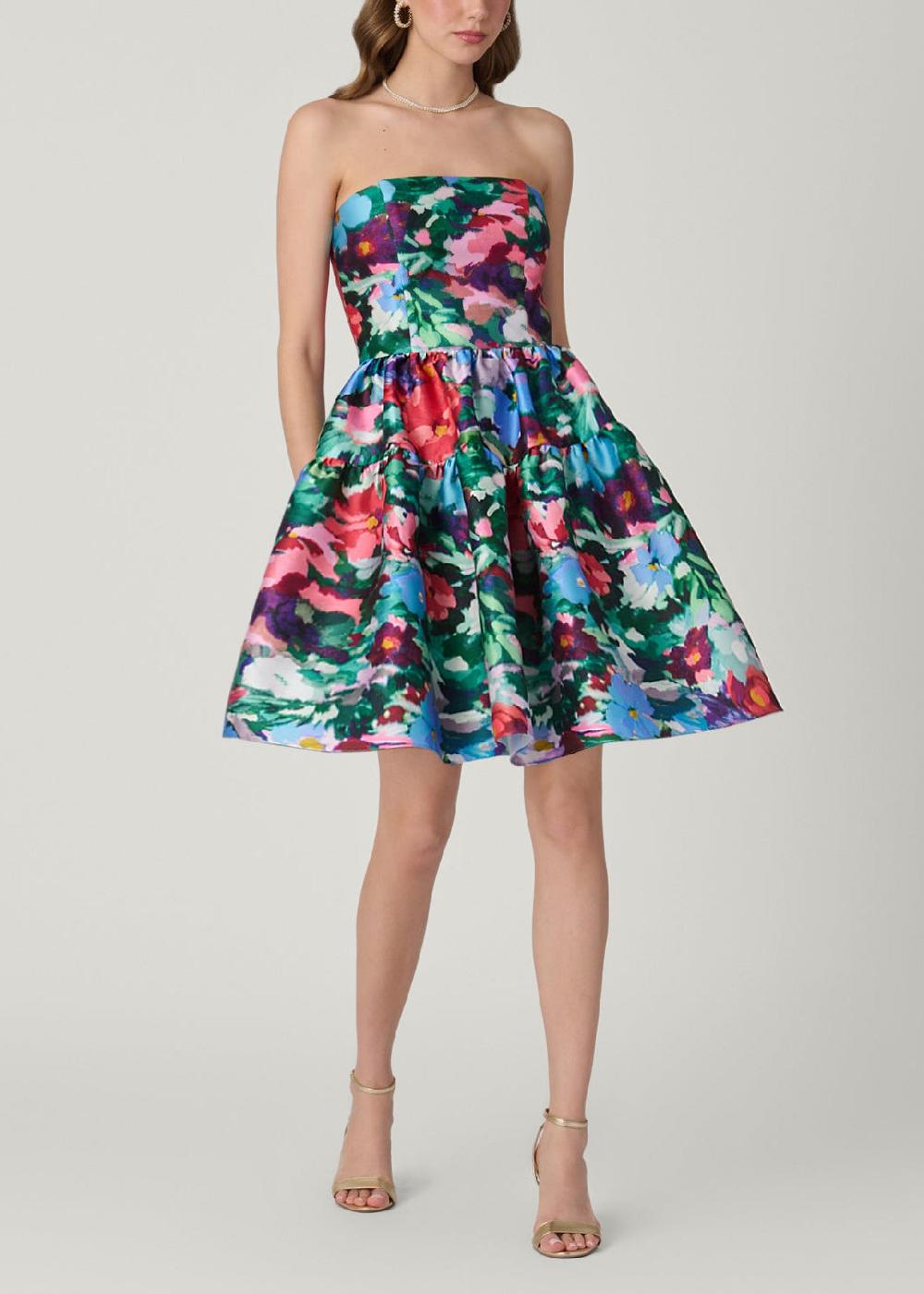 shoshanna Midnight Kyrie Dress Navy Multi