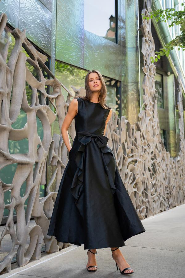 Shoshanna Midnight Leo Dress Black