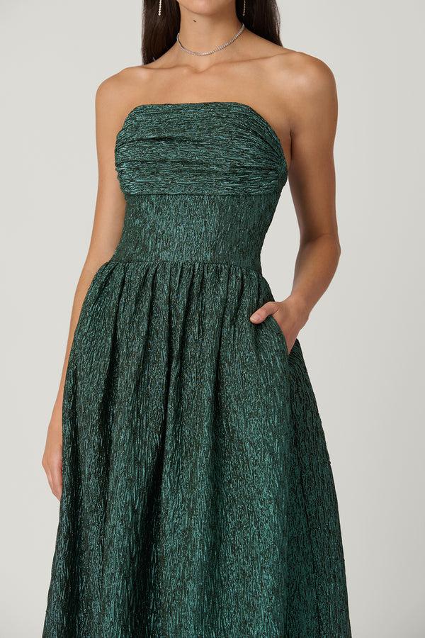 Shoshanna Midnight Lillia Dress Teal