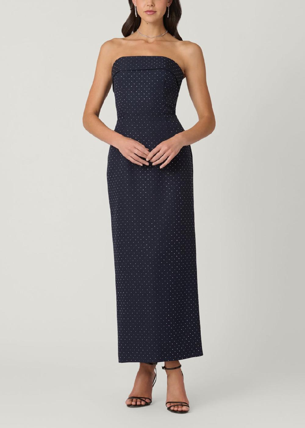 shoshanna Midnight Liza Dress Navy