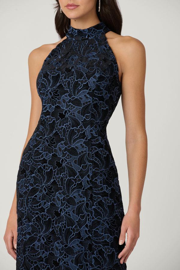 Shoshanna Midnight Marcia Dress Jet/Blue