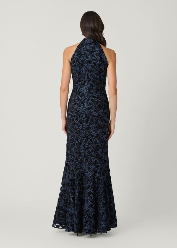 Shoshanna Midnight Marcia Dress Jet/Blue