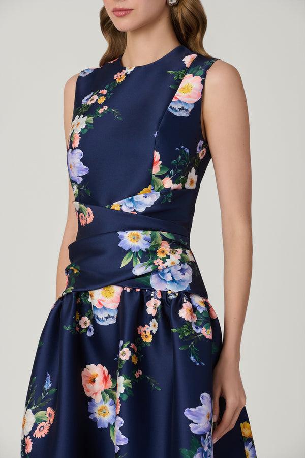 Shoshanna Midnight Marie Dress Navy Multi