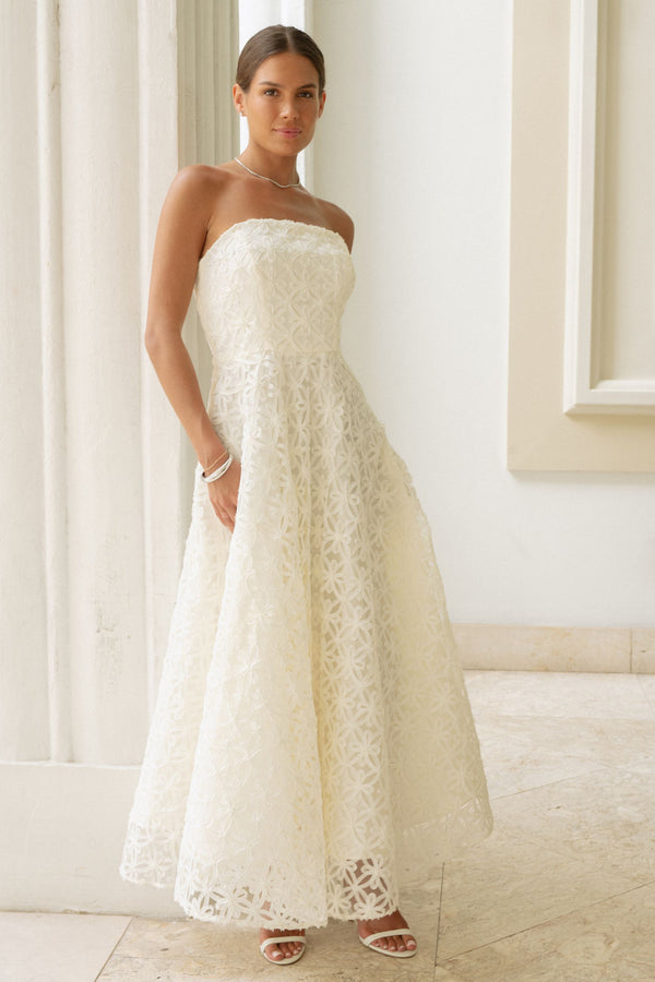 Shoshanna Midnight Miller Dress Ivory